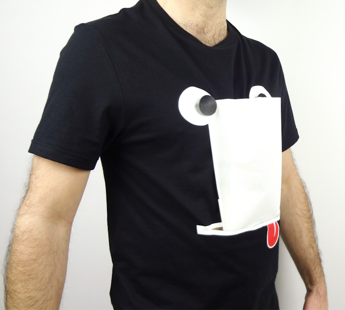 Barfsuit with open eyes